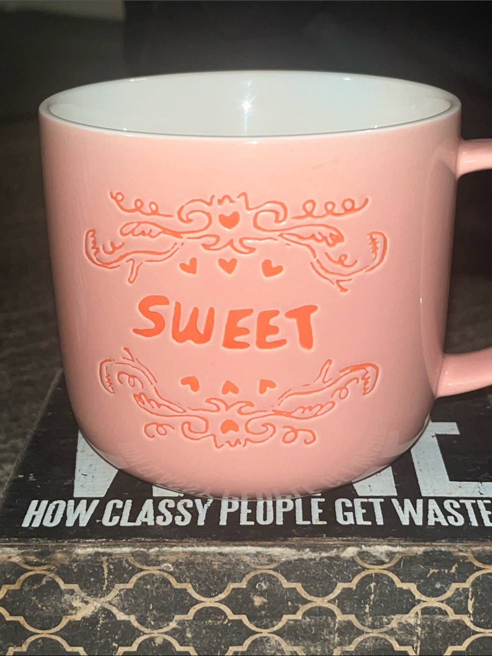 Sweet Pink Ceramic Opal House Stoneware Mug - Home Accents 179